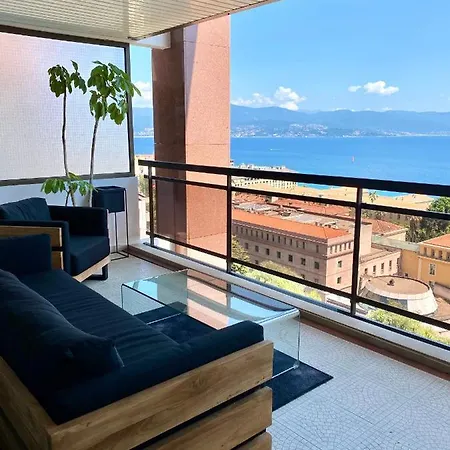 Grand T2 Standing Ajaccio Proche Centre Et Plages Vue Panoramique Parking Prive Exterior photo