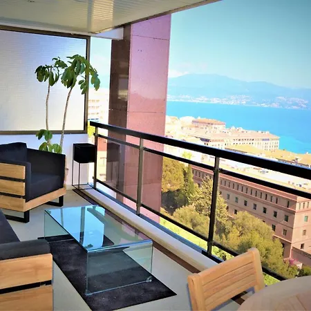 Grand T2 Standing Ajaccio Proche Centre Et Plages Vue Panoramique Parking Prive Exterior photo