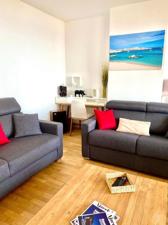 Appartamento Grand T2 Standing Ajaccio Proche Centre Et Plages Vue Panoramique Parking Prive